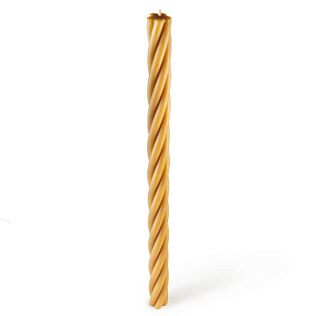 Свеча витая толстая (D40, 100% воск), 60см Патриаршие