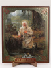 Икона на оргалите 15x18 (тисн), Серафим Саровский (У ручья) (2)