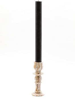 Свеча формовая столбик (35см, D35, 15ч), ЧЕРНАЯ