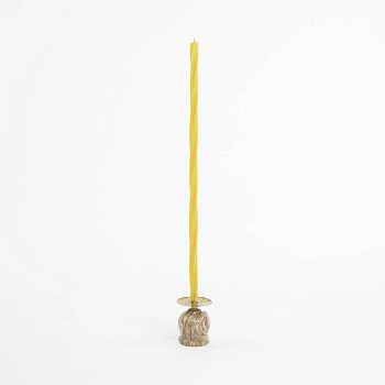 Свеча витая тонкая (D12, 100% воск), 30см