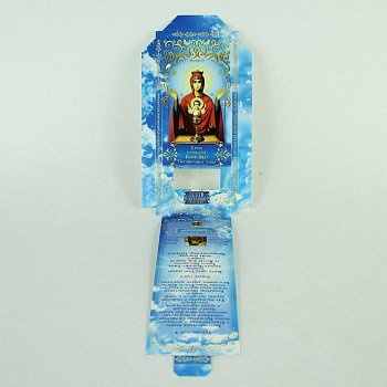 Коробочки под свечи №80 12шт, Неупиваемая Чаша, икона Божией матери