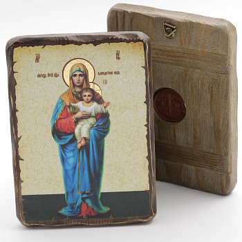 Икона 13x17 (ERM) деревянная под старину, Благодатное небо