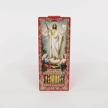 Свечи золоченые ЛОЗА №80 ДДМ Воскресение, 3 ЦВЕТА