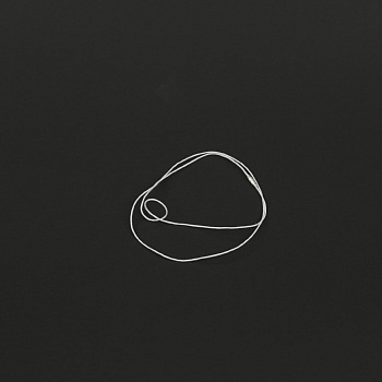 Гайтан Х/Б, застежка винт, БЕЛЫЙ (60см)