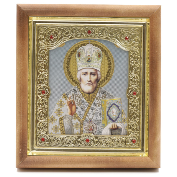 КИОТ 15x18 ДЕРЕВО (ERM), Вставка пластик, Николай Чудотворец