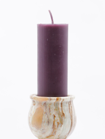 Свеча формовая пеньковая (10см, D35, 5ч), ФИОЛЕТОВАЯ (7)
