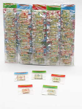 Ладанка парчёвая с булавочкой, ассорти уп 200шт