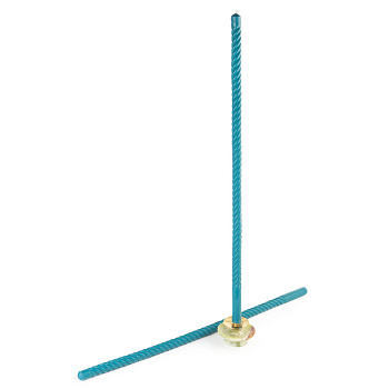 Свеча формовая Витая (40см, 7ч), СИНЯЯ