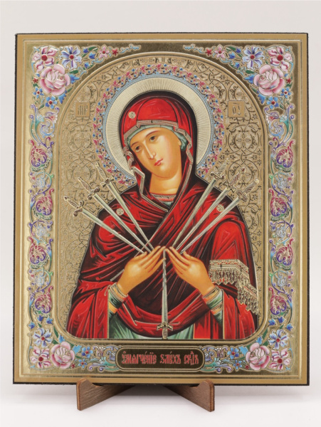 Икона на оргалите 15x18 (тисн), 001 Умягчение злых сердец (2)