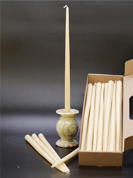 Свеча формовая интерьерная D15 (35см, 8ч), БЕЛАЯ