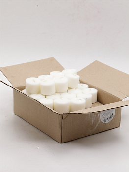 Свечи вставки парафиновые d4см, h3см, коробка 50шт