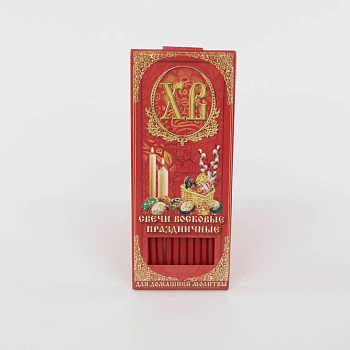 Свечи для дома №80, Пасхальные Яйца (Красные)