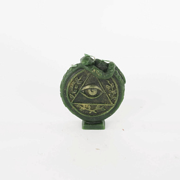 Свеча формовая Глаз, ЗЕЛЕНЫЙ