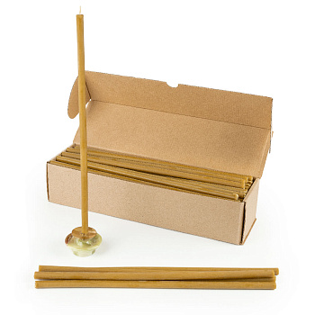 Свечи церковные восковые (50%) № 20 (пачка 1кг)