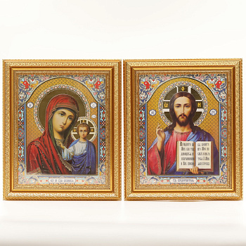 Икона 20x24 (BOG) багет ЗОЛОТО, ПАРА №1