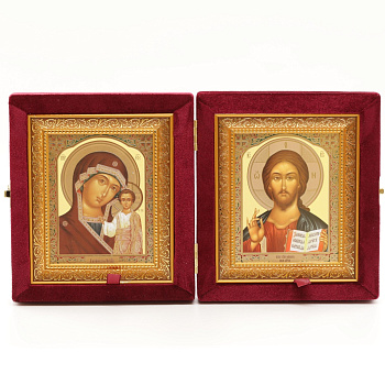 Складень (ERM) 11х13  бархат Багет, БОРДО №28