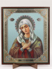 Икона на оргалите 15x18 (тисн), Умиление (на голубом фоне)