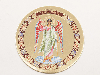 Икона круг D5см, Ангел Хранитель (рост)