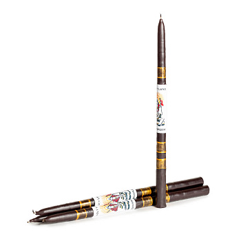 Свеча Иерусалимская  Большая (26см, 4ч, 1шт), ЧЁРНАЯ