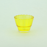 лампада "рифлёный стаканчик" жёлтый